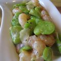 MyDining's cooksnap of when they made そら豆と海老をにんにくとトロトロチーズで.