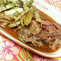 キョク's cooksnap of when they made 牛肉とはくさいのサッと煮.