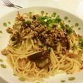 すみれ１９３'s cooksnap of when they made じゃがいもと挽き肉の味噌パスタ.