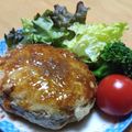 みなあゆママ's cooksnap of when they made 簡単節約☆卵なし和風豆腐ハンバーグ。.
