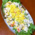 うに子's cooksnap of when they made 魚肉ソーセージのミモザサラダ.