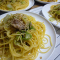 りーたみ's cooksnap of when they made 白菜とお揚げさんの和風梅パスタ♡.