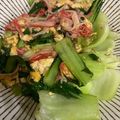 あやちん０５２１'s cooksnap of when they made カニカマ、チンゲン菜と卵の中華炒め☆.