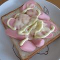 daikanon's cooksnap of when they made おさかなソーセージトースト.