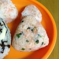 ｊ−ｊ−ｆ's cooksnap of when they made ★簡単★ケチャねぎフレークおにぎり★.