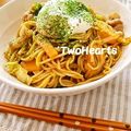 ＴＷＯＨＥＡＲＴＳ's cooksnap of when they made 温玉焼きそば.