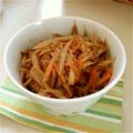 ＊りょうな＊'s cooksnap of when they made シンプルきんぴらゴボウ.