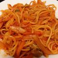 kuuuuta's cooksnap of when they made お鍋一つで　春キャベツの濃厚ナポリタン.