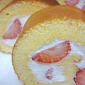 waganaya's cooksnap of when they made しっとりとろける✿ロールケーキ*:・°.