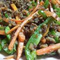 シラママ's cooksnap of when they made 簡単☆豚ミンチとピーマンのカレー風味炒め.