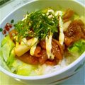 りょうりっこ☆'s cooksnap of when they made 鶏皮で照焼き丼.