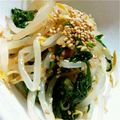 ゆうゆう７２７'s cooksnap of when they made 春菊ともやしのナムル.