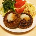 ぶらうんしゅがぁ's cooksnap of when they made 塩麹豆腐でおろしポン酢ハンバーグ.