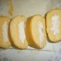 白いぐれーぷ's cooksnap of when they made キャラメルバナナロールケーキ☆.