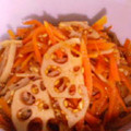 ちゃちゃぶぅー's cooksnap of when they made めんつゆ使って超簡単！蓮根のきんぴら.