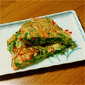 なたなたなたでこ's cooksnap of when they made チヂミ？お好み焼き？ふわとろ野菜のお焼き.