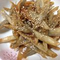 お肉大好きさん's cooksnap of when they made ごぼうとちくわの味噌炒め.