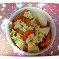 みもり♪♪'s cooksnap of when they made 簡単♪人参とじゃがいもの卵とじ.