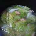 おらちゃん's cooksnap of when they made 鮭と玉葱とキャベツの中華風塩胡麻油スープ.