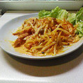 水澤篠歩's cooksnap of when they made もやしとウィンナーのキムチマヨ和え.