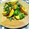 チャルの幸せご飯's cooksnap of when they made ポテトのバジル炒め.