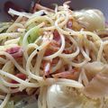 jshin's cooksnap of when they made ベーコンと桜えびのパスタ.