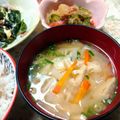 うたかた。's cooksnap of when they made バチ汁（そうめん入り味噌汁）.