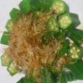 ほわいとちよこれいと's cooksnap of when they made 超簡単☆おくらのかつぶしのせ.