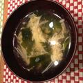 megbuta's cooksnap of when they made きのことわかめ入り・かきたま汁.
