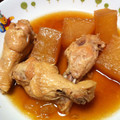 akko119's cooksnap of when they made 大根と手羽先の煮物.