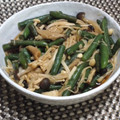 陽翔mam 's cooksnap of when they made ルクエdeいんげんとしめじの醤油煮.