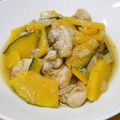 ayaakari's cooksnap of when they made ☆鶏もも肉とかぼちゃの煮込み☆.