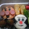 慧ママ's cooksnap of when they made キャラ弁・アンパンマンとこむすびまん♪.
