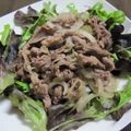 さとみりん's cooksnap of when they made 牛こまとベビーリーフのサラダ.