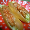 kemeta's cooksnap of when they made 朝食に☆サルサソースのホットドッグ☆.
