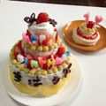 優沙子's cooksnap of when they made 夢の☆カンタン３段ケーキ.