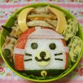 赤い電話's cooksnap of when they made キャラ弁☆ひこにゃん弁当.