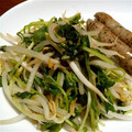 kakoins's cooksnap of when they made ○●豆苗ともやしの塩炒め●○.