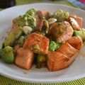 よっしゃん's cooksnap of when they made アボカド＆サーモンの大蒜蜂蜜バター焼.