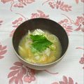 まこさんど's cooksnap of when they made ＊味噌汁に三つ葉＊.