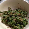 maioki's cooksnap of when they made こごめのゴマ和え.