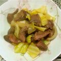 ﾋｭｰｼﾞｰ's cooksnap of when they made 砂肝とキャベツのバター醤油炒め.