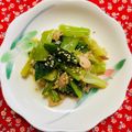 チェックのミニくま's cooksnap of when they made お弁当にも♪小松菜のツナ味噌和え.