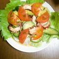 本日のレシピ's cooksnap of when they made タコとアボカドとトマトのサラダ☆.