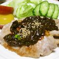 ともこキッチン's cooksnap of when they made ★オーブンで♪豚肉のネギ味噌のっけ焼き★.