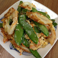 しもっこ's cooksnap of when they made さやえんどうと竹輪の炒めもの.