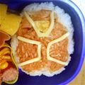 龍響ママ's cooksnap of when they made キャラ弁♪簡単☆仮面ライダーウィザード♪.