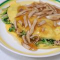 kunichos's cooksnap of when they made クレソンとツナのオムレツしめじソースがけ.