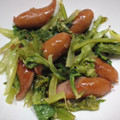 みにりえまま's cooksnap of when they made ソーセージとセロリの葉のにんにく炒め.