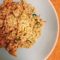 verno's cooksnap of when they made 松の実とじゃこの玄米チャーハン.